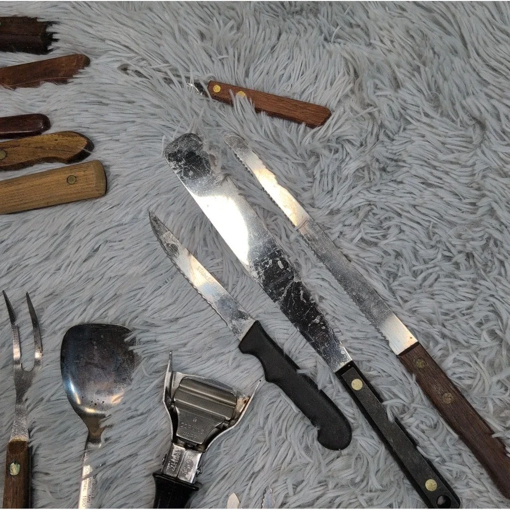 Lg Lot of 37 Vintage Kitchen Utensils Tools Farmhouse Primitive Decor‎ USA Japan